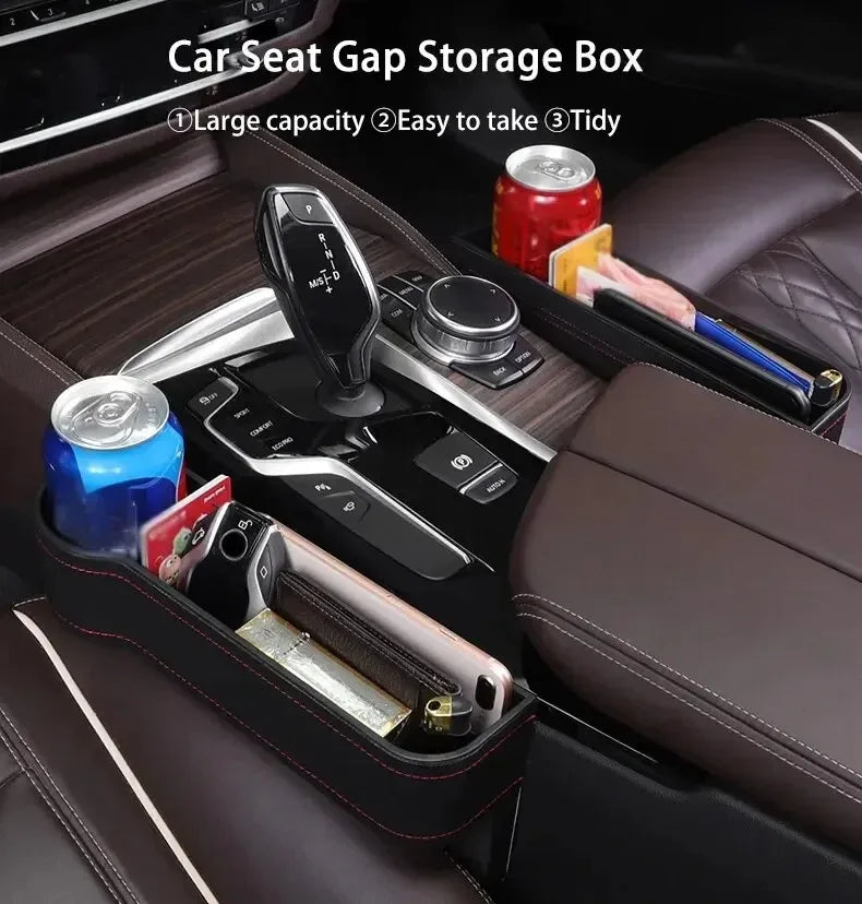Leather Car Seat Gap Storage